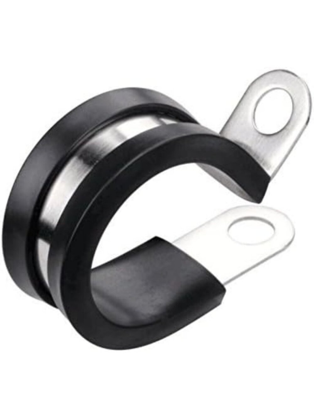 20 Pack Stainless Steel Cable Clamps - Rubber Cushioned Insulated Wire Holders